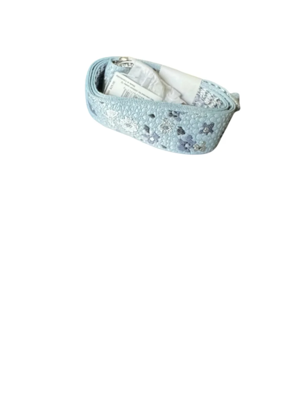 Vera Bradley Lanyard One Size Blue Silver Floating Ditsy Pattern